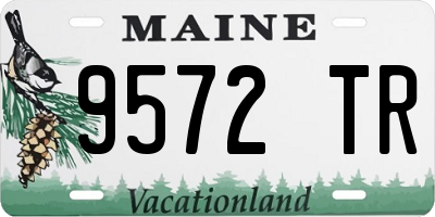 ME license plate 9572TR