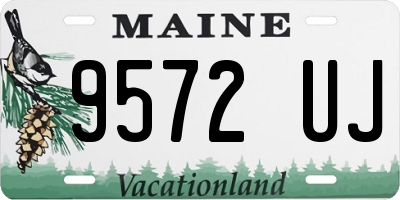 ME license plate 9572UJ