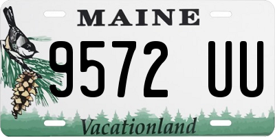 ME license plate 9572UU