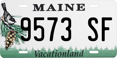 ME license plate 9573SF