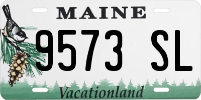 ME license plate 9573SL
