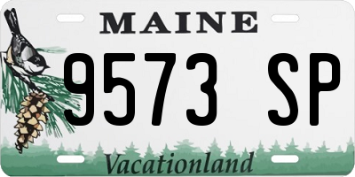 ME license plate 9573SP