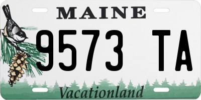 ME license plate 9573TA