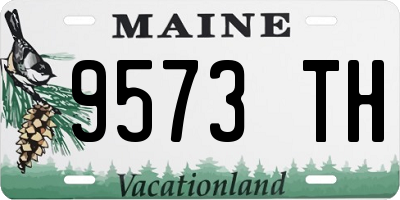 ME license plate 9573TH