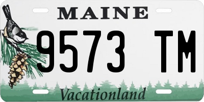 ME license plate 9573TM