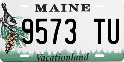ME license plate 9573TU
