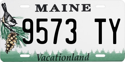 ME license plate 9573TY