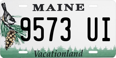 ME license plate 9573UI