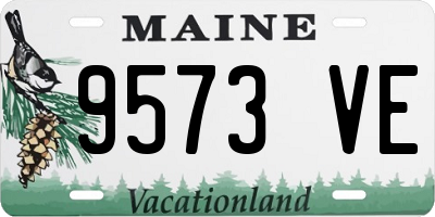 ME license plate 9573VE