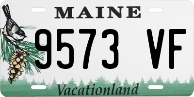 ME license plate 9573VF