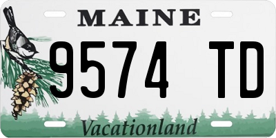 ME license plate 9574TD