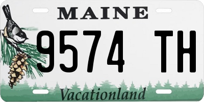 ME license plate 9574TH