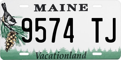 ME license plate 9574TJ