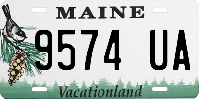 ME license plate 9574UA