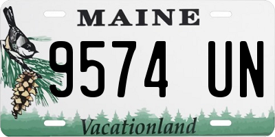ME license plate 9574UN
