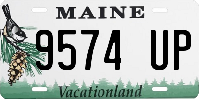 ME license plate 9574UP