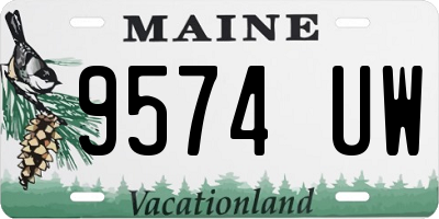 ME license plate 9574UW