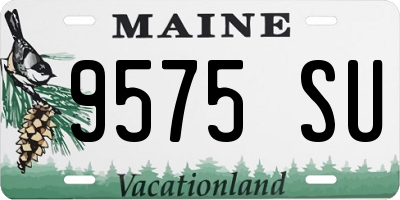 ME license plate 9575SU