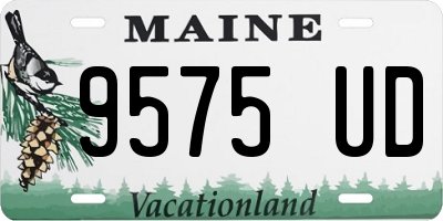 ME license plate 9575UD