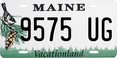 ME license plate 9575UG