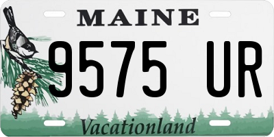ME license plate 9575UR