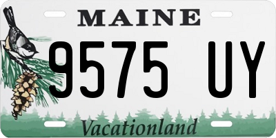 ME license plate 9575UY