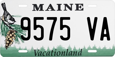 ME license plate 9575VA