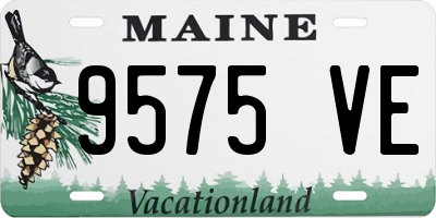ME license plate 9575VE