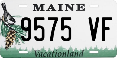 ME license plate 9575VF