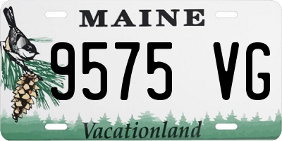 ME license plate 9575VG