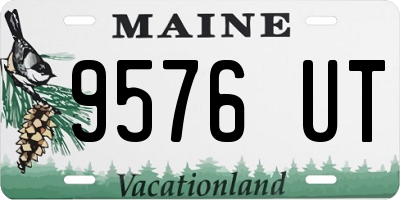ME license plate 9576UT