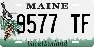 ME license plate 9577TF
