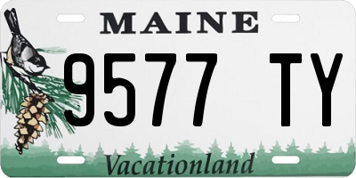 ME license plate 9577TY