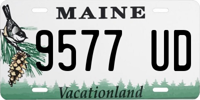 ME license plate 9577UD