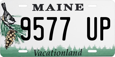 ME license plate 9577UP