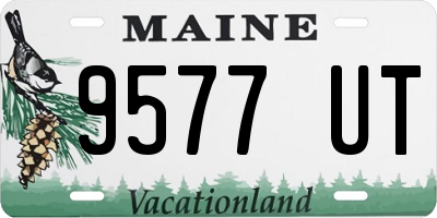 ME license plate 9577UT