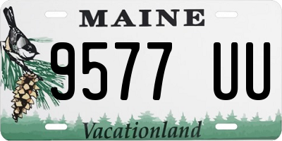 ME license plate 9577UU