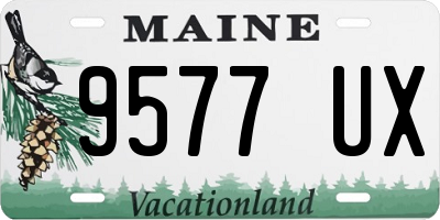 ME license plate 9577UX