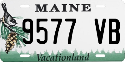 ME license plate 9577VB