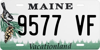 ME license plate 9577VF