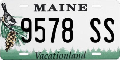 ME license plate 9578SS