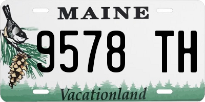 ME license plate 9578TH