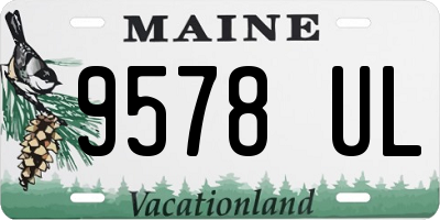 ME license plate 9578UL