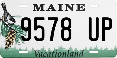 ME license plate 9578UP