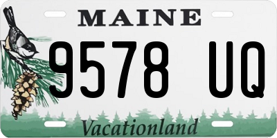 ME license plate 9578UQ