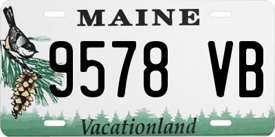 ME license plate 9578VB