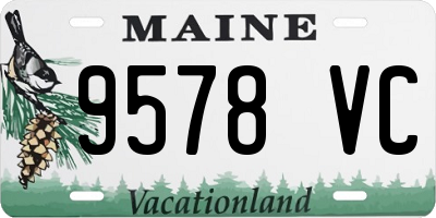 ME license plate 9578VC