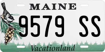 ME license plate 9579SS