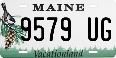 ME license plate 9579UG