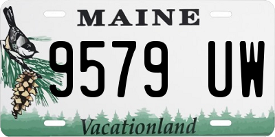 ME license plate 9579UW